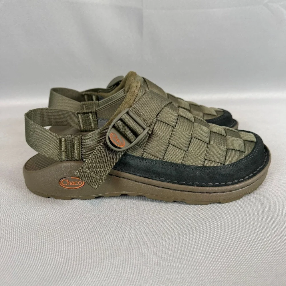 Chaco Canyon Woven Clogs Mens 10 Mossy Olive Green Slip-On Sandal Casual New NIB